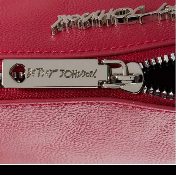 NWT Betsey Johnson Anaya Crossbody with Lips Scarf - Picture 5 of 6